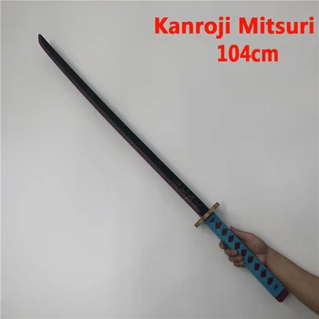 1:1 Cosplay Anime Kimetsu ne Yaiba Meč Orožje Demon Slayer Kanroji Mitsuri Meč Anime Ninja Nož PU igrača 104 cm