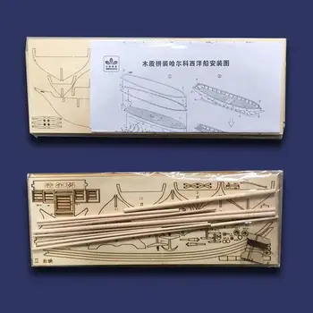 1:100 Lesene Sestavljeni Jadrnico Starosti Navigacija DIY Klasično Jadranje Ladja Model Sestavljeni Leseni Kit DIY Lesa Obrti