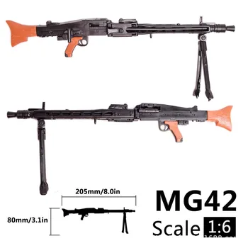 1:6 MG42 General Purpose Machine Gun Montaža Pištolo Model Zbiranja Plastičnih Orožje Za 1/6 Vojak, Vojaški Gradbeni Bloki Igrača