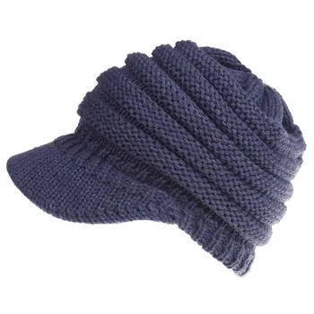 1 kos/veliko , Ženske pletene baseball caps odprite preslice klobuki, moški in ženski klobuki smučarske kape