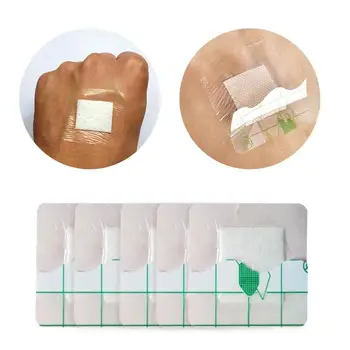 100 kozarcev Hemostasis Band Aid PU Nepremočljiva Rane Prelivi Sterilne Nalepke za Prvo Pomoč Povoj Večfunkcijsko Lepilo Mavca 3.8 cm