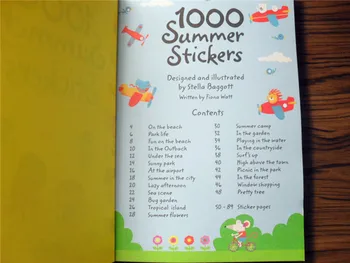 1000 kos Strip Scena Nalepke Otroci Večkratno uporabo Nalepke, Knjige z Živalmi Princesa Dinozaver Potne Knjige Predšolskih 15.2*21 cm