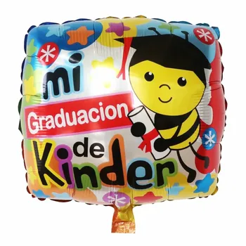 10pcs 18 inch Kvadratni Krog španskega Čestitke za Podiplomski Baloni Diplomi Stranka, Okrasni Material Helij Globos Otroci Igrače