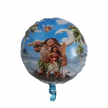 10pcs/Veliko 18-inch Moana Baloni Srčkan Princesa Aluminija Folija Baloni za Rojstni dan Okraski Stranka Stranka Dobave Dekle Otroci Igrače