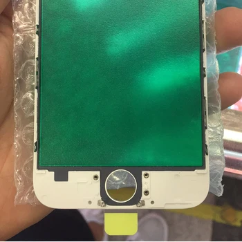 10Pcs WhiteBlack Visoke Kakovosti Za iPhone 5S 5 6 6S 7 8 Plus 11 XR Sprednje Steklo Zaslona na Dotik LCD Zunanji Plošča Objektiv Z Okvirjem Ploščo