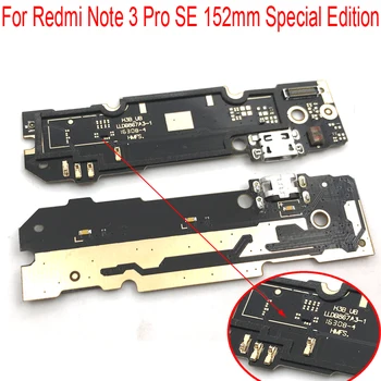 10PCS Za Xiaomi Redmi Opomba 3 Pro SEBI 152mm Posebna Izdaja Polnjenje prek kabla USB Vrata Mikro Dock Polnilnik Priključek Odbor Flex Kabel