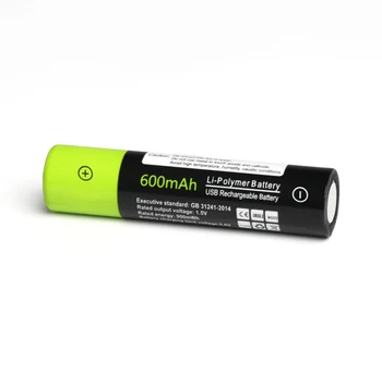10Pcs ZNTER 1,5 V 600mah AAA Baterije za ponovno Polnjenje USB Polnilna Litij-Polimer Baterija Hitro Polnjenje preko Mikro USB Kabla