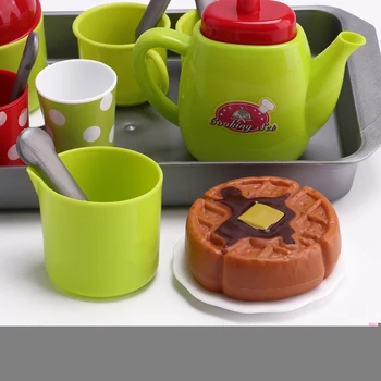 15Pcs Namizna Mini Srčkan Kava, Čaj, Set Pretvarjamo, Igrajo DIY Kuhinja Igrače za Otroke Božično Darilo