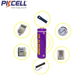 15PCS PKCELL ER14505M AA baterije 14505 liSOCL2 3,6 v 1800mah litijeve baterije celice, baterije za Avtomobilska elektronika, Alarmi