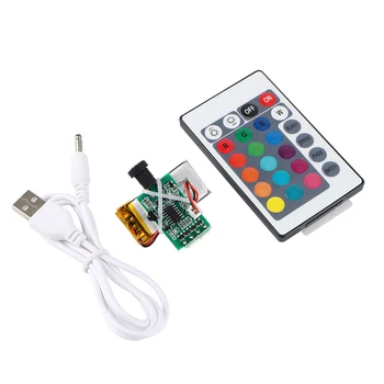 16 Barv Daljinski upravljalnik USB Polnjenje Noč LED Luna Lučka Odbor Vezja Plošča Touch Senzor 1W Z Baterijo 3D Tiskalnik Deli
