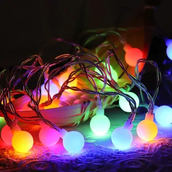 1m LED Niz Luči Z 10 Žarnicami z Nitko Počitnice na Prostem Garland Stranka Festoon Luč Za Božič Poročno Dekoracijo IL