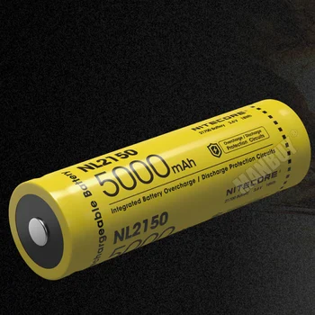 1pc NITECORE 21700 Baterija 3,6 V Litij-ionska Akumulatorska Batery 18Wh 8A 5000mah NL2150 Baterije Zaščitna Prvotne Brezplačna Dostava