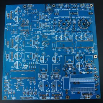1PCS NOVO LITE DAC-50 PCB Audio dekoder prazno odbor PCM63 čip 6922 cevi izhod DAC50 Vezje DIY DAC50M