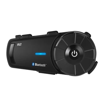 2 kos R2 Motoristična Čelada Slušalke Bluetooth Moto Interkom 1200m Nepremočljiva IPX6 Z 800mAh Baterije, FM Radio
