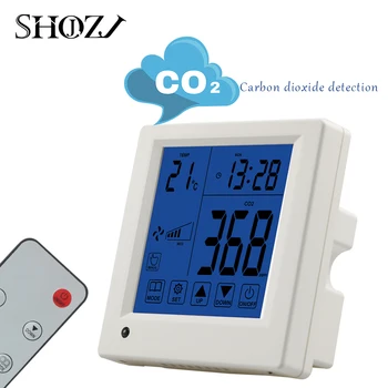 2 v 1, plin ogljikov dioksid, regulator temperature digitalni detektor plina analyzer ogljikovega dioksida monitor 3-stopenjski ventilator