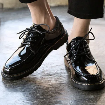 2019 moških obleko čevlje formalnih poslovnih delo mehko lakasto usnje toe za moški moški moški oxford stanovanj velikosti 39-44 Y4-38