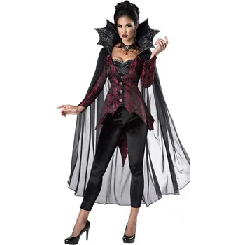 2019 Nove Ženske Vampire Queen Kostum Plemenito black widow Cosplay Ženski Vampire Queen Čarovnice Kostum Za noč Čarovnic Stranka Obleko