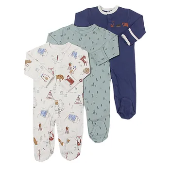 2020 Baby Boy Sleepsuit Novorojenčka Igralne Obleke Jelena Tiskanje Baby Slon Igralne Obleke Za Malčke Baby Oblačila Z Dolgimi Rokavi Jumpsuits Otroške Pižame