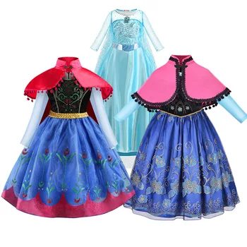 2020 Dekleta Obleke Božič, Ana Elsa Halloween Cosplay Kostum Otroci Obleko Poletje Dekle, Princesa Obleko Rojstni Vestidos