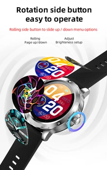 2020 Finow K15 Pametno Gledati Moške Telesne Temperature Kotalnega Meni Šport reloj inteligente Bluetooth 5.0 Watch Pametna Android ios