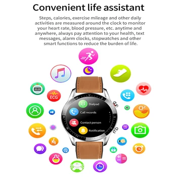 2020 GT05 Bluetooth klic smartwatch spremljanje zdravja ultra-tanek Pametno Gledati HD Glasbe moški ženske IP68 Fitnes Sport PPG+EKG