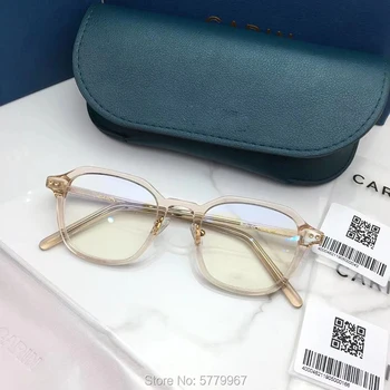 2020 Nov modni Acetat Prosti čas Očal Okvir Moški Letnik Kvadratnih recept očala za Kratkovidnost optični eyeglass okvirji