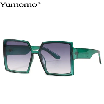 2020 Nov Velik Okvir Prevelik sončna Očala Ženske, Moške blagovne Znamke Oblikovalec Kvadratnih Odtenki Vintage Moda Gradient sončna Očala UV400