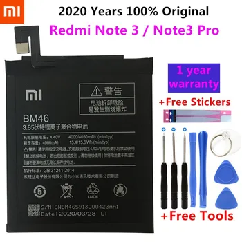 2020 Pravi 4000 mah 4050mAh BM46 Baterija Za Xiaomi Redmi Opomba 3 Mi note3 Pro/Prime Bateria Akumulator+Brezplačna Orodja