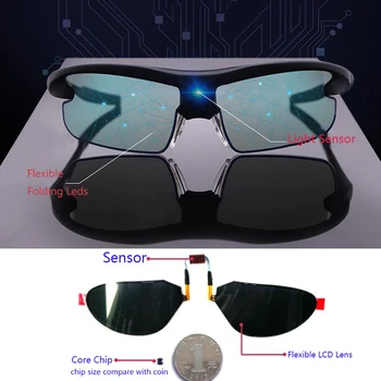 2020 Samodejna Zatemnitev Smart Sončna Očala Moških Polarizirana Photochromic Razbarvanje Vožnjo Sončna Očala Šport Sončno Energijo