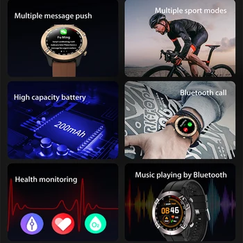 2021 Moških Poslovnih Pametno Gledati Bluetooth Klic Klic Nepremočljiva Srčnega utripa Poln na Dotik Celoten Cikel Zaslon Smartwatch DK60 K10