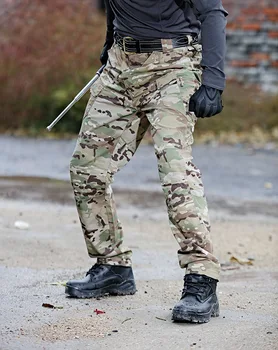 2021Mens Vojaško Taktično Hlače SWAT Hlače Več žepi Tovora Hlače Usposabljanje Moških Boj proti Vojski Hlače Dela Varnosti Uniforme