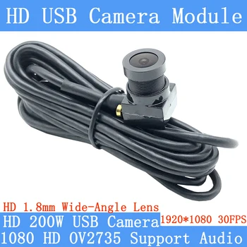 2MP širokokotni 125degrees nadzorna kamera 1080P Full Hd MJPEG Visoki Hitrosti 30FPS Mini CCTV Linux UVC Android USB Modula Kamere