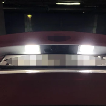 2pcs 12V Canbus Licenco luči Žarnice Za Ford Focus 5D Fiesta Mondeo C-Max S-Max Kuga Galaxy 6000k Bela Osvetlitev registrske Tablice