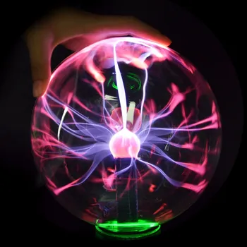 3 4 5 6 8 inch Čarobno PLAZMA KROGLA Krogla Light Magic Plazme Prstom Dotaknite možnosti Spremeni Kristalno Luč Pregledna Svetilka Doma Dekoracijo