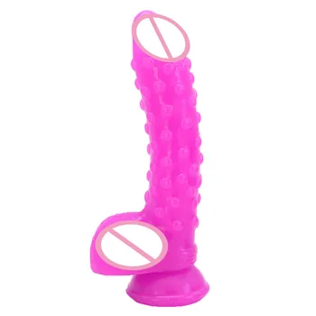 3.5 cm Premer 18,5 cm Dolgo Velik Penis Ženska Masturbacija G-spot Vibrator s Sesalno Pokal Adult Sex Igrače