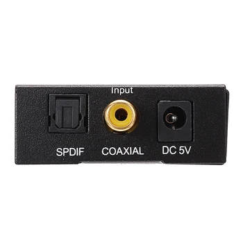 3,5 mm Jack Analogni Avdio Pretvornik Adapter RCA Optični Kabel Koaksialni Ojačevalnik Dekoder Digitalno Analogni Audio Converter