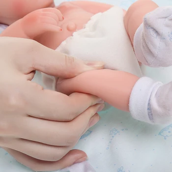 35 CM Nepremočljiva Prerojeni Baby Doll Polni Silikona Telo Lutke Otroka Nobena Funkcija Mehko Veren Pravi Prerojeni Bebe Igrače Darilo Za Otroke