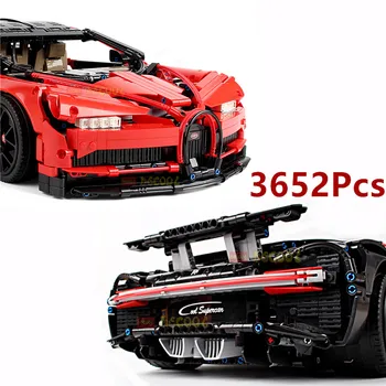 3625pcs Moc Hitrost prvak Avto gradniki Tehnika legoINGlys Bugatti chiron Super Racing DIY Opeke Božični Igrače Za Otroke