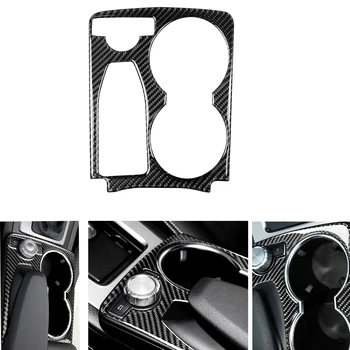3D Ogljikovih Vlaken Armrest Prestavna Držalo Plošča Pokrov Trim Nalepke Za Mercedes Benz GLK 300 260 350 250 220 08-15 LHD