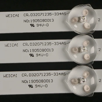 3PCS 590mm LED Osvetlitvijo trakovi 7 Svetilka Za 32-palčni TV 1901 66MAG RH-D32071235-334AS-M tv deli RH-D32071235-334AS-M