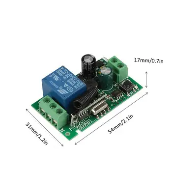 433 MHz rf Daljinski upravljalnik Stikalo AC 220V 10A 1CH Relejni Sprejemnik za univerzalno 500m Svetlobe/LED/Fanner/Signal za krmiljenje prenosa