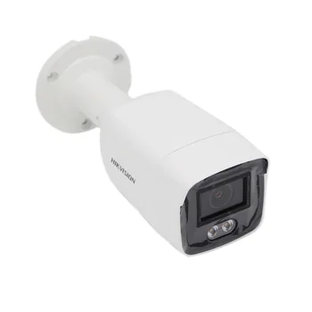 4MP hikvision ip Barvno nadzor CCTV kamera Bullet Vgrajen microphonePOE H. 265+ IP67 ColorVu DS-2CD2047G2-LU