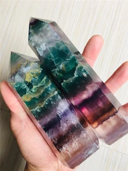5.5 cm naravnih quartz crystal fluorite obelisk, energetsko zdravljenje doma dekor mineralni kristali Padec ladijskega prometa