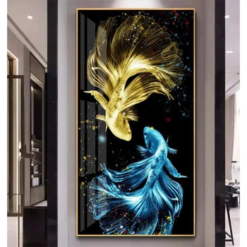 5 d Diamond Slikarstvo Celoten kvadratni luksuzni krap fantasy art ribe živali Diamond Vezenje prodajo Doma Dekoracijo DIY mozaik,YG1996