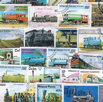 50Pcs/Veliko Vlak Železniška Vse Razlikuje Od Mnogih Državah NE Ponovite Nerabljene Poštne Znamke za Zbiranje
