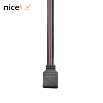 5pcs/lot 4 Pin LED Trak Priključek z Ženski Konektor za 10 mm 3528 5050 IP65 Vodotesen RGB LED Trak Svetlobe, da Moč