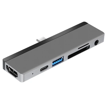 6 v 1 USB C Hub HDMI Adapter USB-C PD TF SD USB 3.0 Priključek Vrata USB Tip C Dock za iphone Pro 2020 Pro/Zrak
