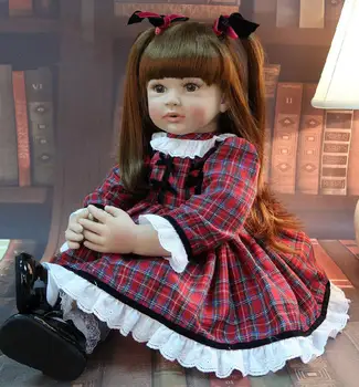 60 cm Simulirani Baby Doll Velika Velikost Prerojeni Malčka Princesa Silikona, Darilo za Rojstni dan za Dekleta Čudovit Veren Baby Dekleta Lutka