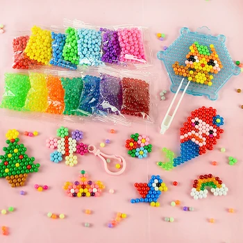 6000pcs 24 barve Ponovno Kroglice puzzle Kristalno DIY vodni curek kroglice set žogo igre 3D ročno magic igrače za otroke