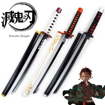 75 cm Prvotna Izdaja Devil' Rezilo Lesen Nož, Meč Orožje Demon Slayer Cosplay Samuraji Meč Ninja Katana Prop Igrače Za Najstnike